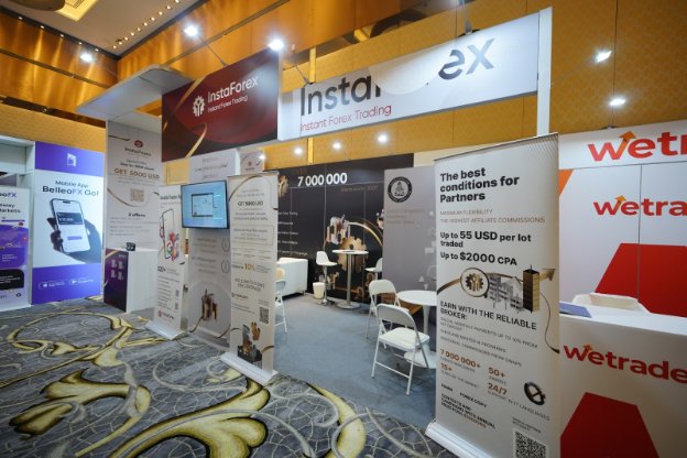 InstaForex booth at the BrokersView Expo 2024